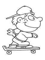 A coloring page of little monsters
